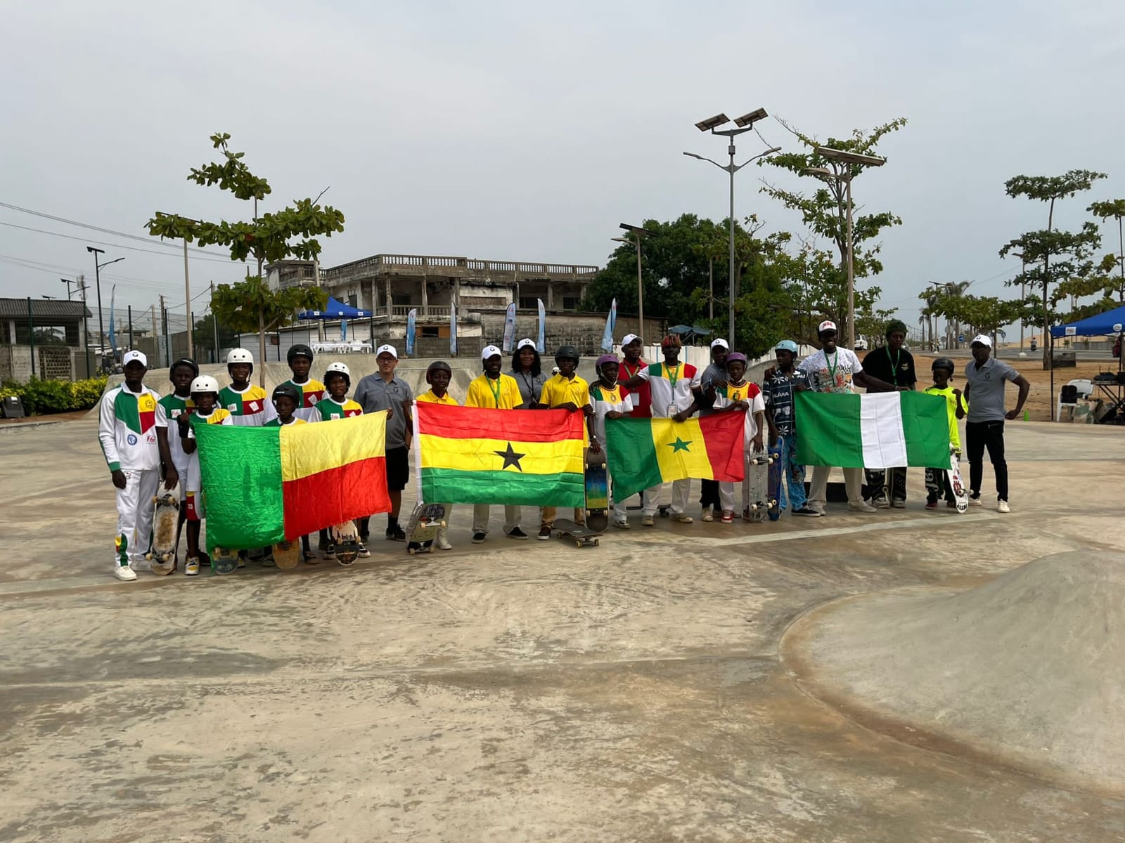 Ghana Skate delegation in Cotonou