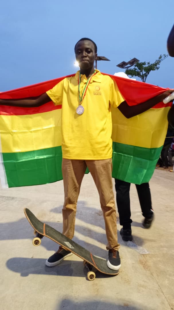 Ghana Skate athlete in Cotonou